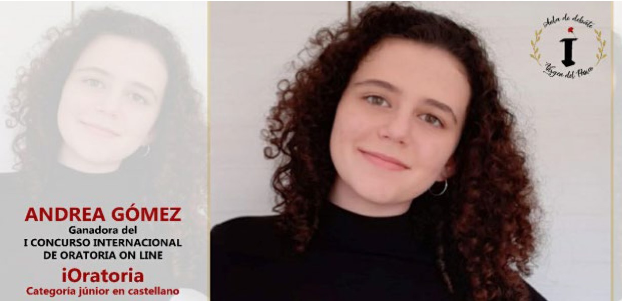 Andrea Gómez, premio oratoria 2021